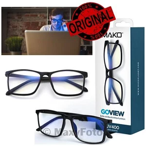 MAKO OCCHIALI GOVIEW LENTI ANTI LUCE BLU NEUTRI RIPOSO LETTURA PC ANTI FATICA - Imagen 1 de 10