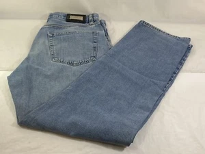 Hugo Boss Semi Distressed Blue Denim Jeans Label Mens Size 36 X 34 Actual 36X33 - Picture 1 of 21