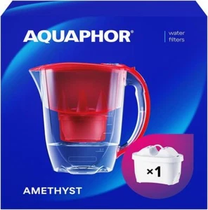 AQUAPHOR Water Filter Jug Amethyst Red 1 X MAXFOR+ Filter Included I Capacity 2 - Picture 1 of 7
