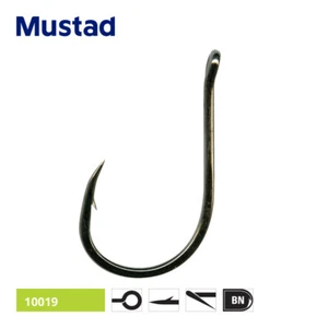 Mustad UltraPoint Ringed Chinu Eyed Hooks - Bass Wrasse Smooth Hound Sea Fishing - Picture 1 of 5