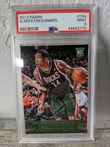 2013 - 14 Giannis Antetokounmpo Panini Rookie #194 PSA 9 Mint RC New Case!