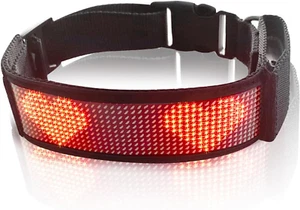 Programmable LED Collar with Connection, Rechargeable, Stylish Design, High V... - Picture 1 of 13