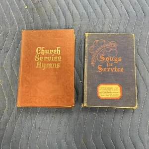 Antique Hymns Church Song Book Rodeheaver evangelism Lot If 2 Books - Picture 1 of 6