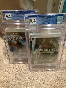 BRAND NEW SEALED CGC Graded Set Matching 9.4 A+ Uncharted 1 2  Drake's Deception