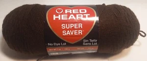 Red Heart Super Saver Yarn-Coffee, 354 Yards - Picture 1 of 7