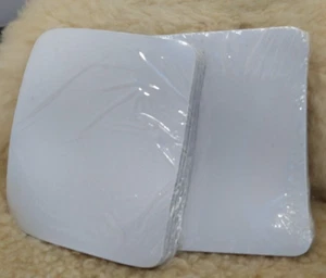 TAPIS DE SOURIS ORDINATEUR VIERGE GAIN DE PLACE TAILLE 6"X5"x1/16TH" ÉPAIS BLANC LOT DE 150 - Photo 1/9