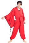 Halloween Cosplay Costume Half Demon Inu Red Outfit Set V2