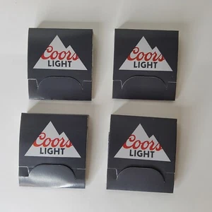 4 Gift Box New Coors Light Golf Tees & Ball Markers - Matchbook Case Grey Logo - Picture 1 of 8