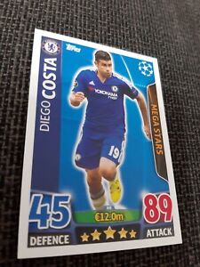 Topps CL 2015 2016 Match Attax Nordic - Diego Costa Mega Stars #N8 Chelsea