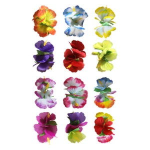 12 pezzi fermagli per capelli fiore di ibisco hawaiano fiori barretta accessori per capelli - Foto 1 di 12