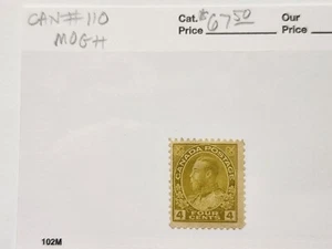 Canada #110 MOGH - CV $67.50 - Lot #9147 - Picture 1 of 4