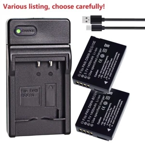 DMW-BCG10 BCG10PP Battery or charger for Panasonic Lumix DMC-TZ8 TZ10 TZ7 TZ20 - Picture 1 of 47