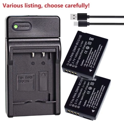 DMW-BCG10 BCG10PP Battery or charger for Panasonic Lumix DMC-TZ8 TZ10 TZ7 TZ20 - Image 1 of 4