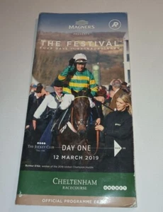  CHELTENHAM RACE CARD MARCH 12TH, 2019 - THE CHAMPION HURDLE & ESPOIR D'ALLEN - Bild 1 von 3