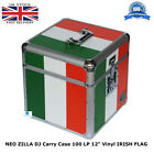1 x NEO ZILLA Flight DJ Carry Case to Store 100 LP 12" Vinyl Record IRISH FLAG