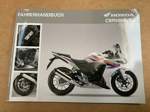 Manuale guida originale Honda CBR500R 2013-15 00X34-MBZ-B000 Owners Handbook - Foto 1 di 5