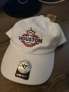 Houston 2017 Super Bowl berretto volontario host rosso bianco grigio regolabile nuovo con etichette ologra - Foto 1 di 4