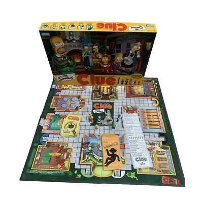 THE SIMPSONS Clue Board Game 2nd Edition 2002 Parker Brothers - Image 1 of 4