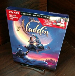 Aladdin 2019 Digibook (4K UHD+Blu-ray+Digital includes Gallery Book)NEW-Free S&H - Foto 1 di 7