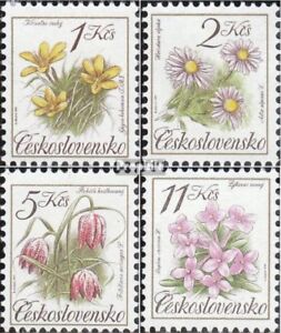 Checoslovaquia 3098-3101 nuevo 1991 flora