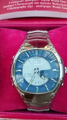 Orologio Uomo LAURENS, cronografo digitale/analogico World Time - introvabile - Immagine 1 di 4