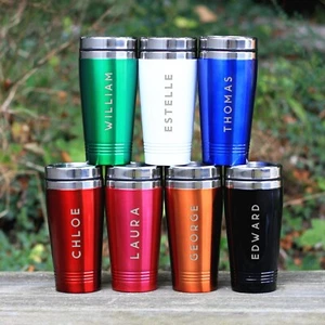 Frasco Bebidas Térmicas Personalizado, Taza Reutilizable 450ml con Grabado Lazer - Imagen 1 de 16