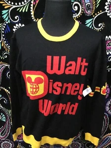 90s VTG Knit Sweater Walt Disney World Spellout Size L - Picture 1 of 6