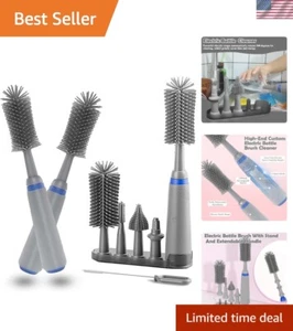 Electric Bottle Brush with Stand and Extendable Handle,Silicone Bottle Brush ... - Picture 1 of 8