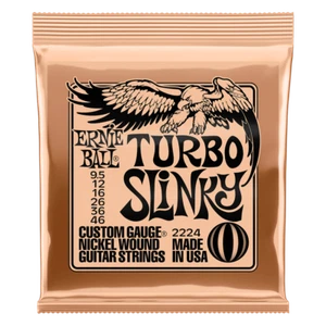 Cuerdas para guitarra eléctrica Ernie Ball 2224 Turbo Slinky 9,5-46 paquetes de 1,2,3,4,5,6 - Imagen 1 de 1