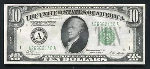 FR. 2002-A 1928-B $10 FRN “GOLD ON DEMAND” BOSTON, MA GEM UNCIRCULATED - Picture 1 of 2