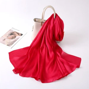 Muslim Hijab Women Plain Long Scarf Islamic Head Wrap Shawl Scarves Turban Stole - Picture 1 of 39
