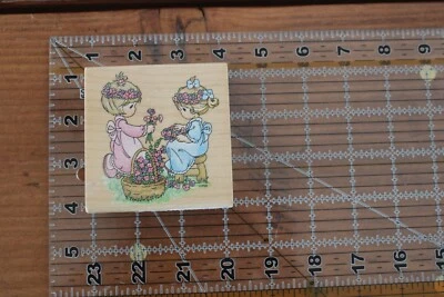 ¡NUEVO SELLO! Sello de goma de madera PRECIOUS MOMENTS T Foto 1 de 3