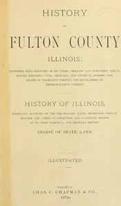1879 FULTON County Illinois IL, History & Genealogy, Ancestry Family DVD CD B33 - Picture 1 of 2