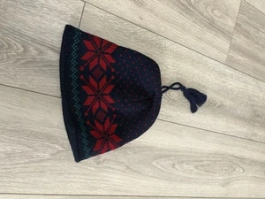 Jytte Wool Knit Hat Adult Colorful Ski Winter Beanie Cap - Warm Vintage 1994 - Picture 1 of 5