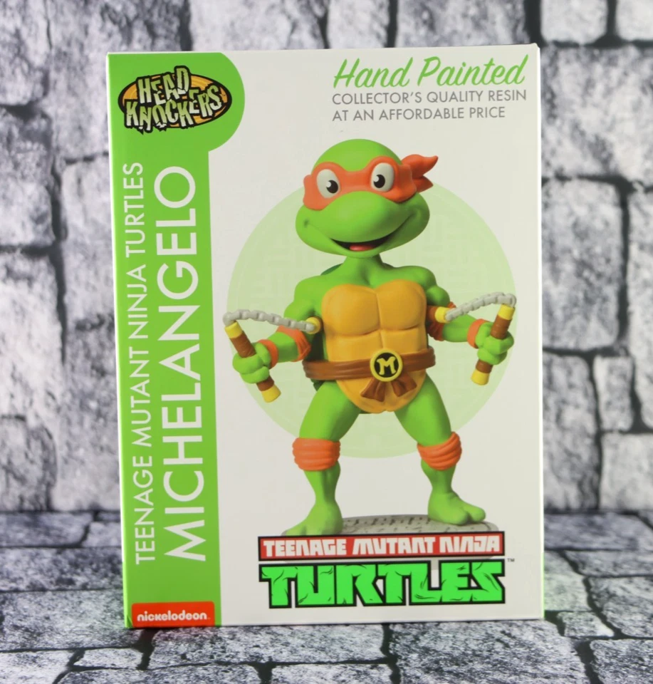 Michelangelo Teenage Mutant Ninja Turtles Head Knocker TMNT Bobblehead Gift