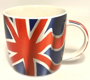 SELTEN - JAMES SADLER UNION JACK Britischer Kaffeebecher Feinporzellan 8 Unzen 3 Zoll hoch - Bild 1 von 5