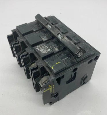 Siemens EQ9685 MBK200 4 Pole 200 Amp 120/240V AC Plug On EQ Main Breaker CHIPPED - Image 1 of 4