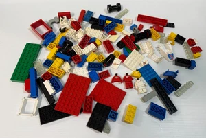 Vintage LEGO Mixed Lot Space & Town Bricks Plates Racer Wheels Minifigs - Picture 1 of 8