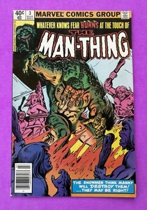 Man-Thing #3 Kiosk Variante (Marvel Comics März 1980) Bronzezeit. F/VF. - Bild 1 von 2