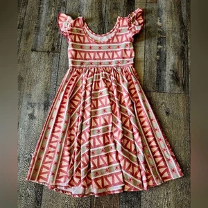 Dot Dot Smile Holiday Twirl Dress – Girls Size 7 - Picture 1 of 6