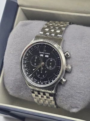 Maurice Lacroix Les Classiques Quartz Chronograph Men’s Watch lc1008-ss002-330 — 第 1/4 张图片