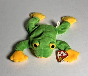 ❤️ NEW 1998  TY Beanie Baby "Smoochy" Frog - Rare Vintage Plush w/ Tag 🌈 - Picture 1 of 5