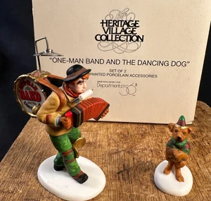 Department 56 Heritage Village One Man Band and The Dancing Dog 58891 - Imagen 1 de 10