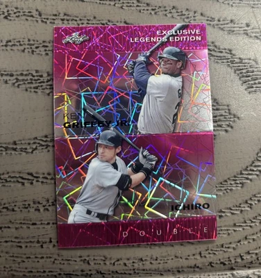 Ken Griffey Jr / Ichiro 2024 Leaf Metal Dual Pink /10 RC Mariners - Image 1 of 2