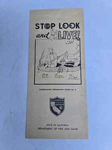 Vintage Fish And Game Pamphlet Rare - Picture 1 of 3