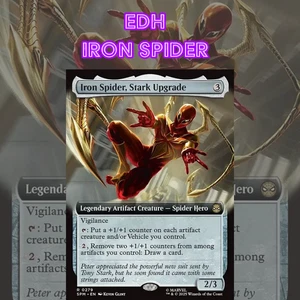EDH - Iron Spider Artifacts, MTG Commander Deck, Bracket 2, Spider-Man x MTG - Picture 1 of 2