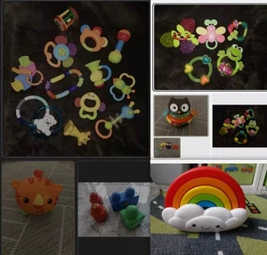 22 Teiliges Babyspielzeug paket, Rasseln, Beißen, Drehen, etc. erkunden - Bild 1 von 16
