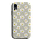Daisy With Grey Background Phone Case Cover Floral Flowery Daisies Petals F522