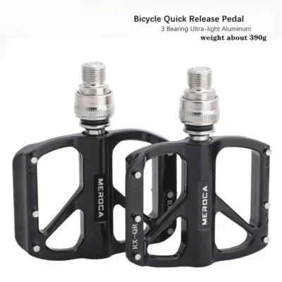 Ultra-light Quick Release Bicycle Pedals Non-slip 3-Bearing Folding Bike Pedals - Image 1 of 4