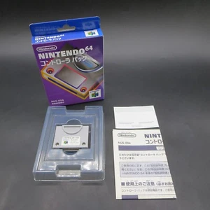 Nintendo 64 Controller Pak NUS 004 Boxed with Manual and Stickers Japan - Picture 1 of 14